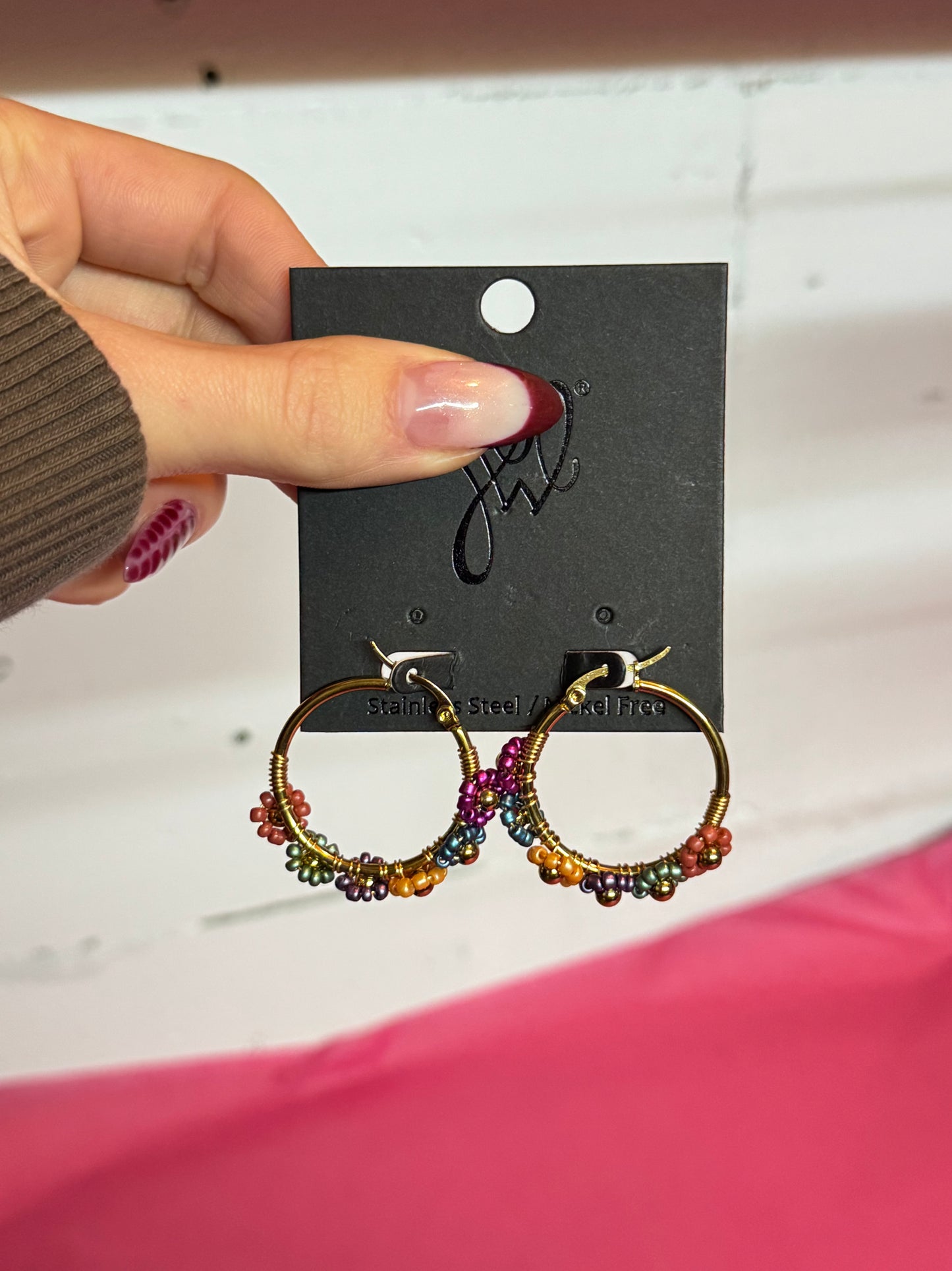 Flower earrings